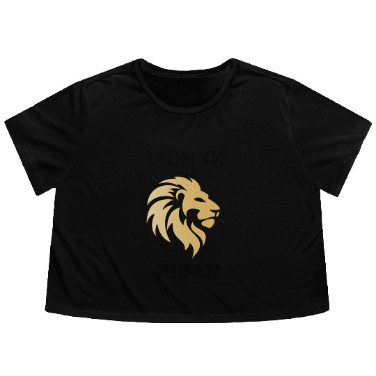 Lion of Judah Flowy Cropped Tees