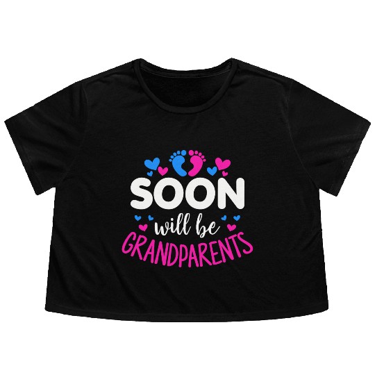 We Will Soon Become Grandparents, Be Grandparents Flowy Cropped Tees