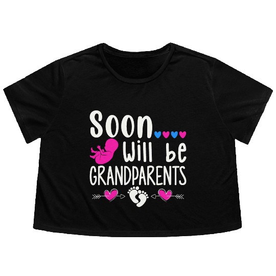 We Will Soon Become Grandparents, Be Grandparents Flowy Cropped Tees