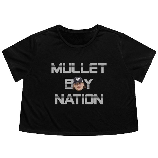 Mullet Boy Nation Flowy Cropped Tees
