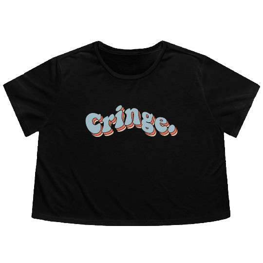 Cringe Flowy Cropped Tees
