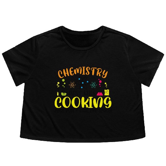 Chemistry Cooking Flowy Cropped Tees