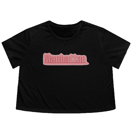 Manhattan NYC Flowy Cropped Tees