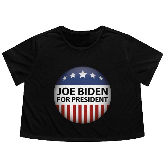 Joe Biden For President 2024 Flowy Cropped Tees