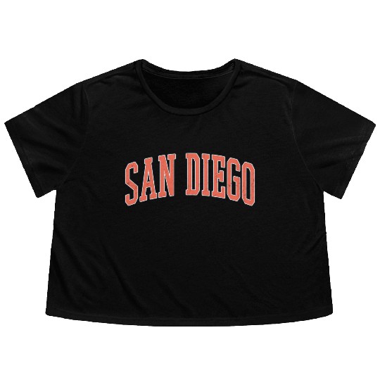 San Diego Flowy Cropped Tees