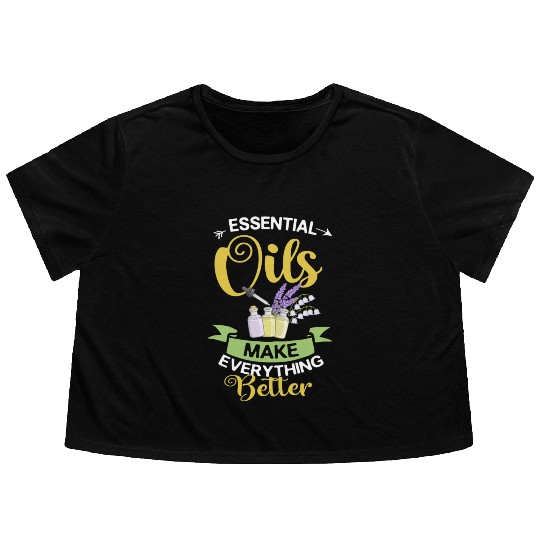 Essential Oil Diffuser Peppermint Aromatherapy Flowy Cropped Tees