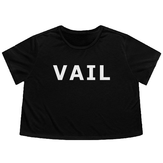 Vail Colorado Rocky Mountain Flowy Cropped Tees