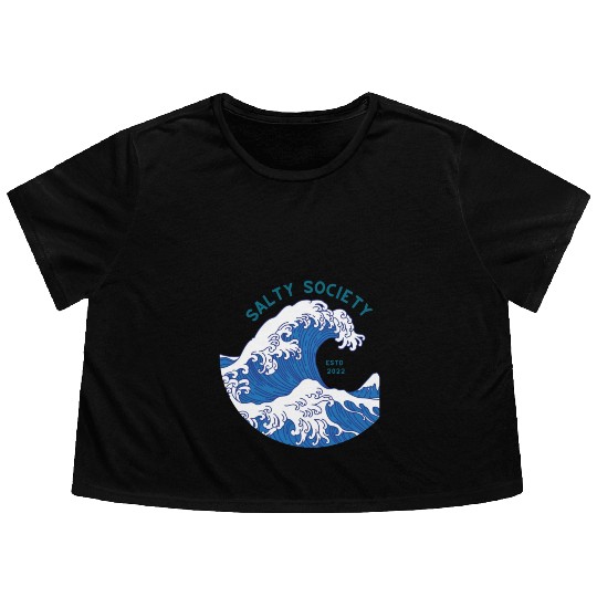 Salty Society Flowy Cropped Tees