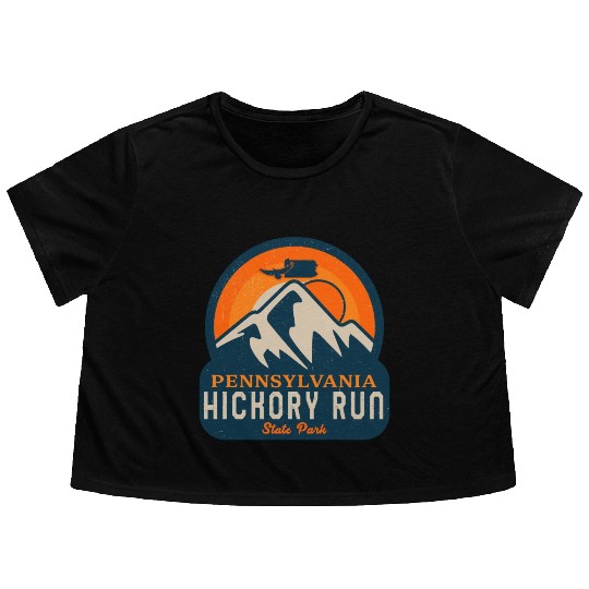 Hickory Run state park Pennsylvania Flowy Cropped Tees