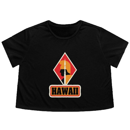 US States HAWAII Flowy Cropped Tees