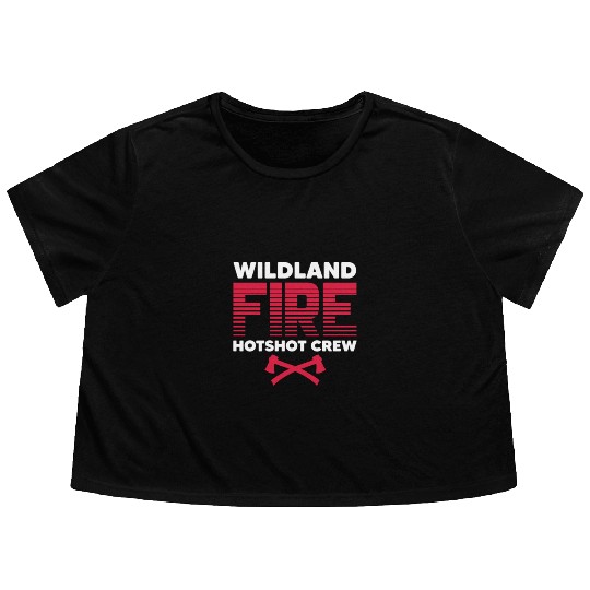 Wildland Fire Hotshot Crew Flowy Cropped Tees