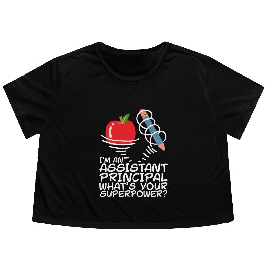 Assistant Principal Flowy Cropped Tees