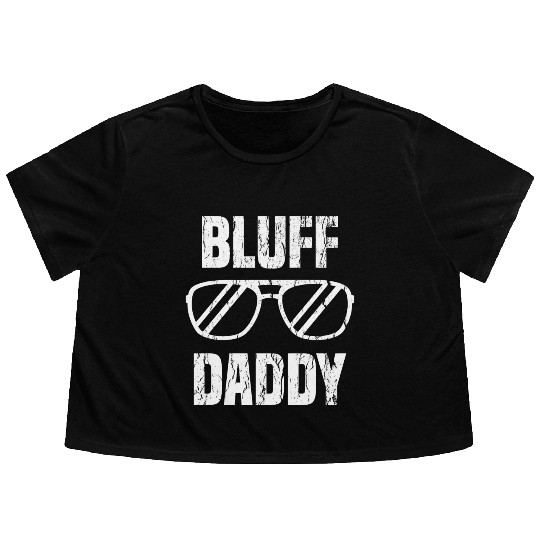 Bluff Daddy Playing Card Flowy Cropped Tees Aviation Design