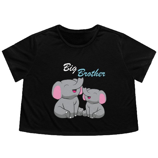 Elephants - Big Brother Flowy Cropped Tees