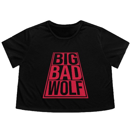 big bad wolf quote Flowy Cropped Tees