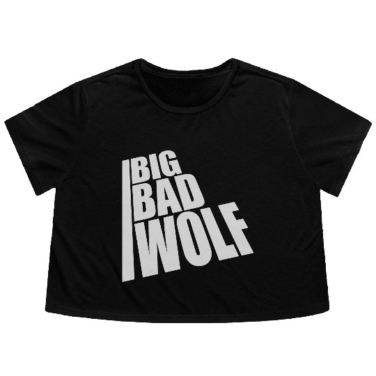 big bad wolf quote Flowy Cropped Tees