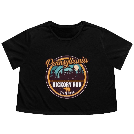 Hickory Run state park Pennsylvania Flowy Cropped Tees