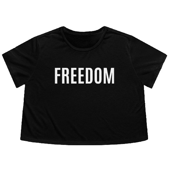 Freedom Flowy Cropped Tees