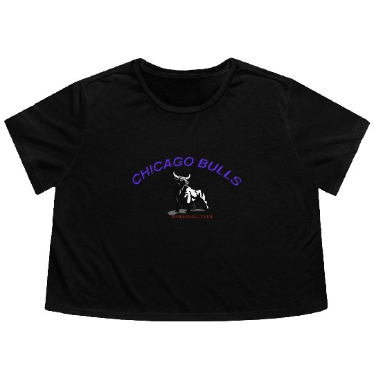 CHICAGO BULLS Flowy Cropped Tees