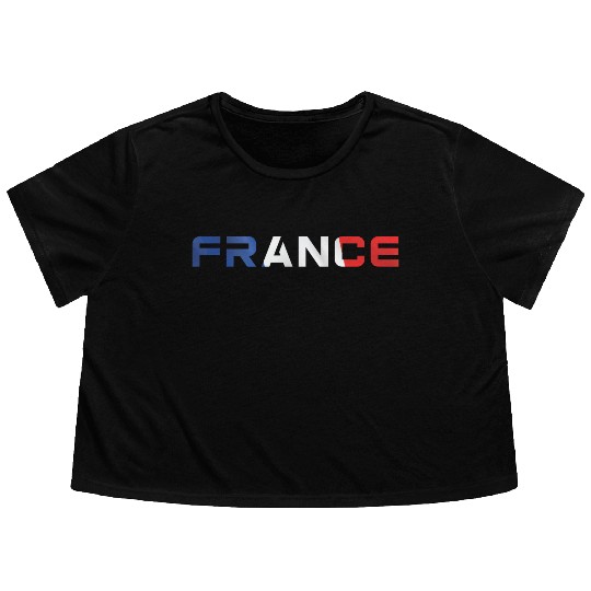 FRANCE Flowy Cropped Tees