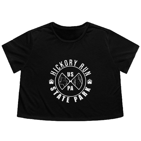 Hickory Run state park Pennsylvania Flowy Cropped Tees