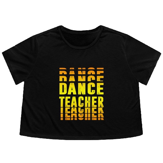 Dance Teacher design Flowy Cropped Tees