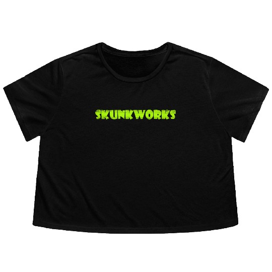 Skunkworks Shop Logo Flowy Cropped Tees
