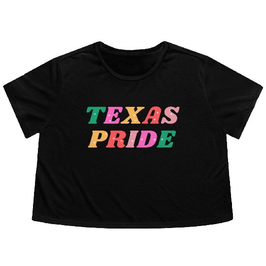 TEXAS PRIDE Flowy Cropped Tees