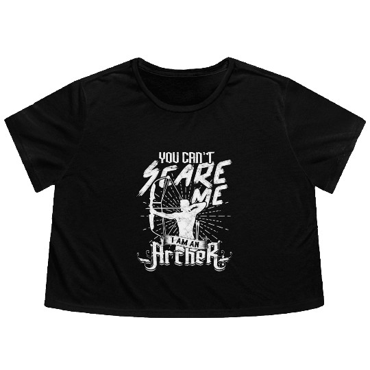 Archery Arrow Hunter Bows Hunting Archer Flowy Cropped Tees