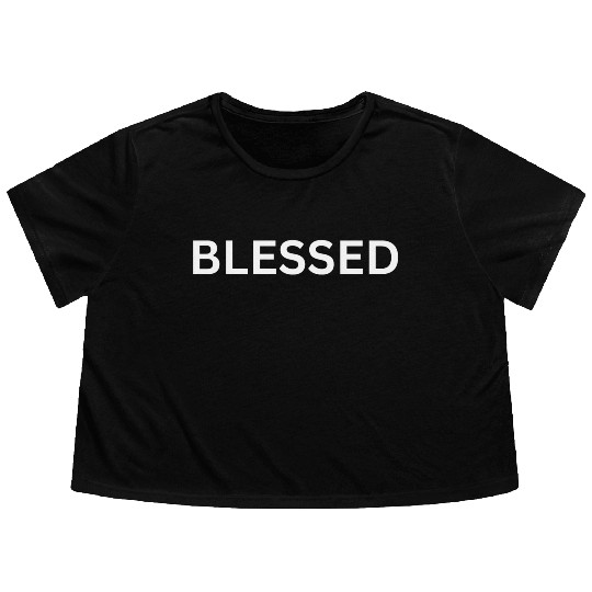 Blessed Flowy Cropped Tees