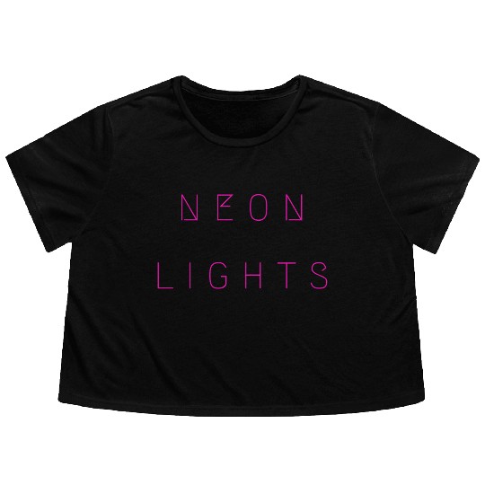 Neon Lights Flowy Cropped Tees