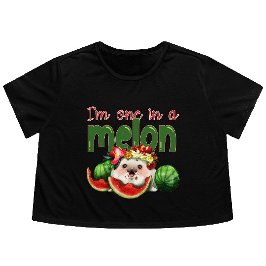 I'm one in a melon Flowy Cropped Tees