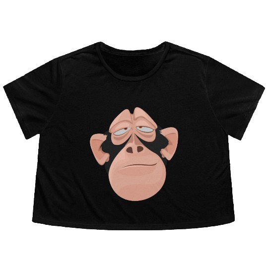Monkey face Flowy Cropped Tees
