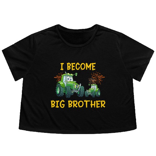 Big brother farmer tractor 2023 Flowy Cropped Tees