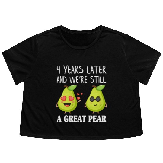 And We're Still A Great Pear Anniversary Flowy Cropped Tees