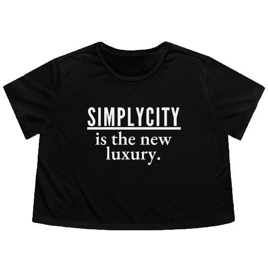 Simplicity is the new luxury minimalistic design Flowy Cropped Tees