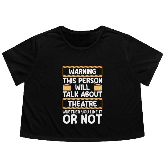 Theater Direction Drama Club Flowy Cropped Tees