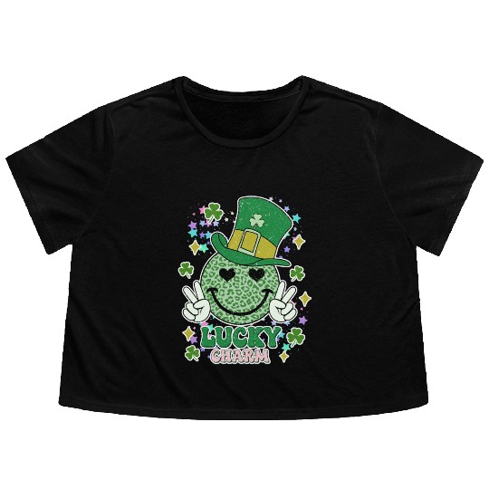 Mr. Lucky Charm Flowy Cropped Tees