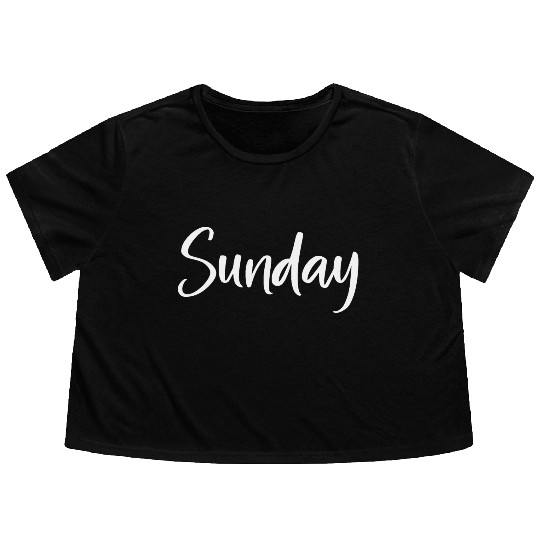 Sunday Flowy Cropped Tees