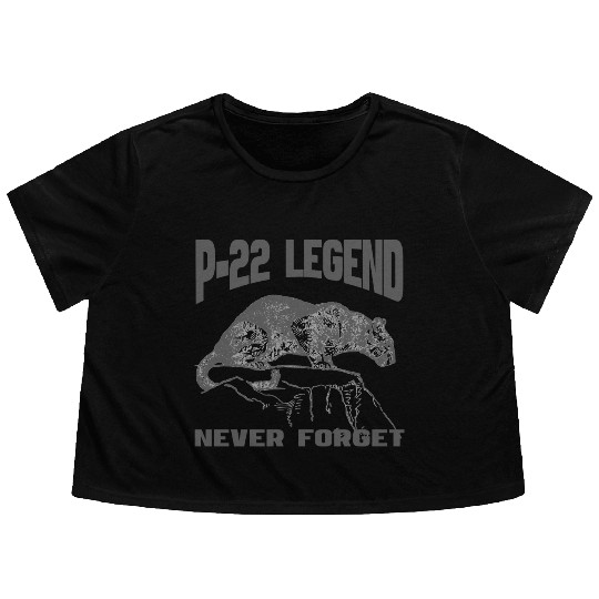 P22 MOUNTAIN LION SILVER LAKE NEVER FORGET Flowy Cropped Tees
