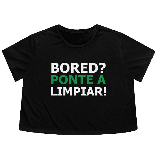 Bored Flowy Cropped Tees