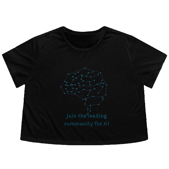 ai community Flowy Cropped Tees