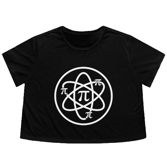 Atomic Pi Day Flowy Cropped Tees