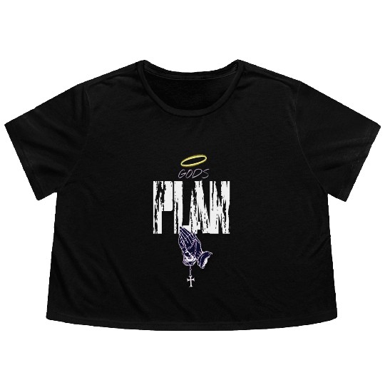 Gods Plan Flowy Cropped Tees