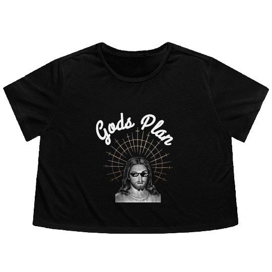 Gods Plan Flowy Cropped Tees