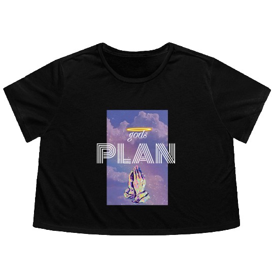 Gods Plan Flowy Cropped Tees