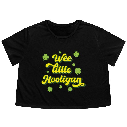 Wee Little Hooligan Flowy Cropped Tees