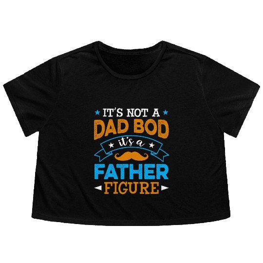 Dad Father Papa Sublimation Flowy Cropped Tees