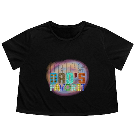 DADS FAVORIT Sublimation Flowy Cropped Tees