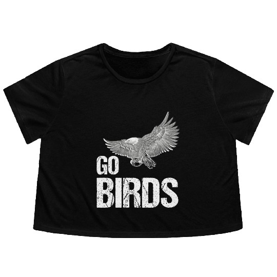Flying Eagle Flowy Cropped Tees